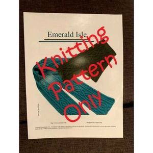 New Lijuan Jing P-C444 Emerald Isle Scarf Scarves Knitting Pattern